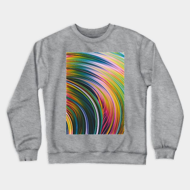 Super Strands. Colorful Abstract Design Crewneck Sweatshirt by love-fi